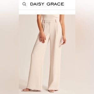 BNWOT✨ Daisy Grace✨ Beige Wide-Leg Tailored Pants